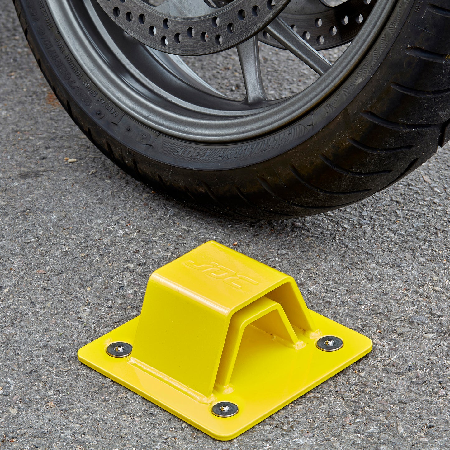 JDC Anclaje Al Suelo De Acero Endurecido De Alta Resistencia para Motocicleta - Sphere