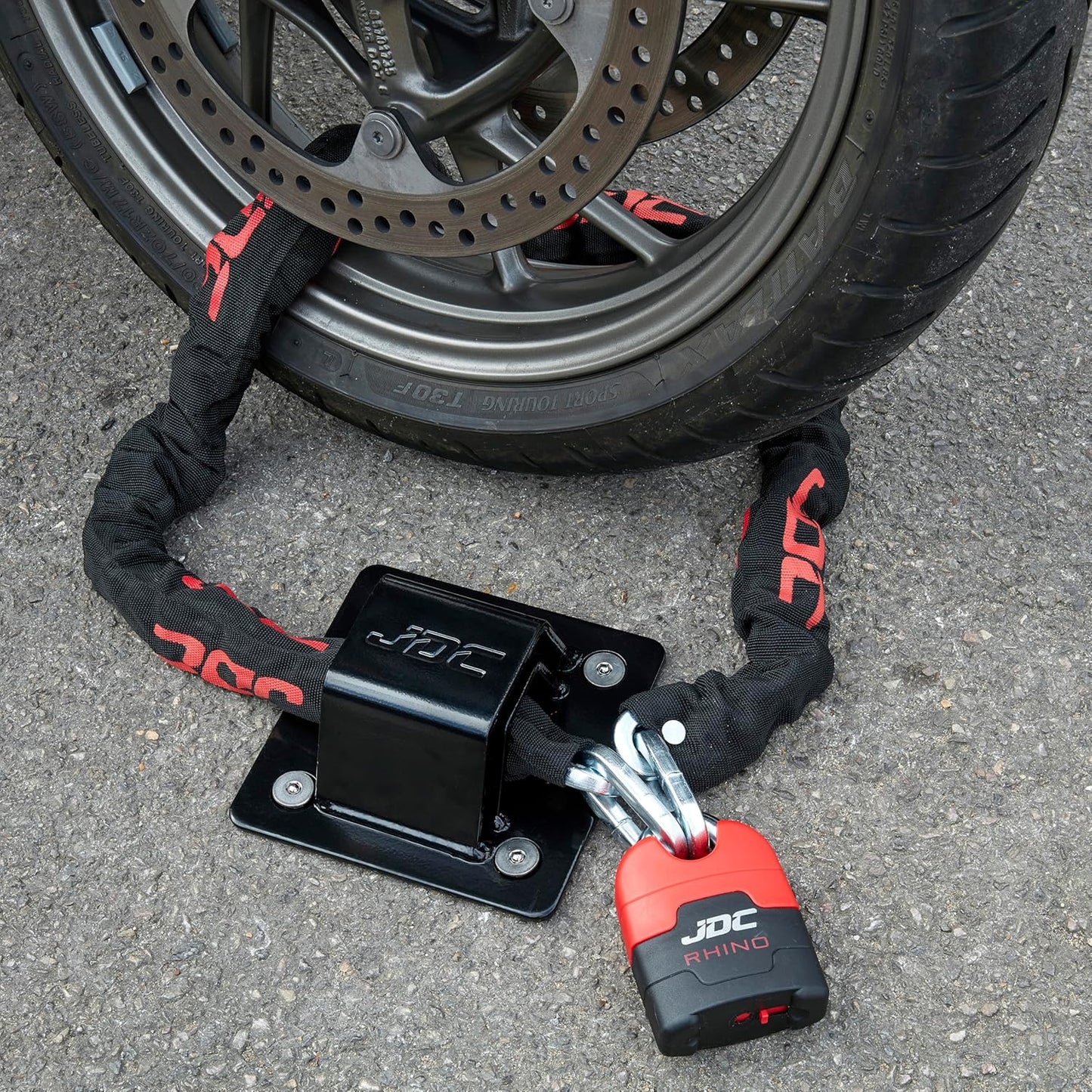 JDC Motorrad Bodenanker stark belastbarer gehärteter Stahl - Sphere PRO