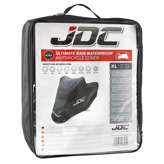 JDC Housse Moto 100% étanche – Ultimate Rain (Robuste, Doublure Souple, Panneaux résistants à la Chaleur, Coutures étanchéifiées)