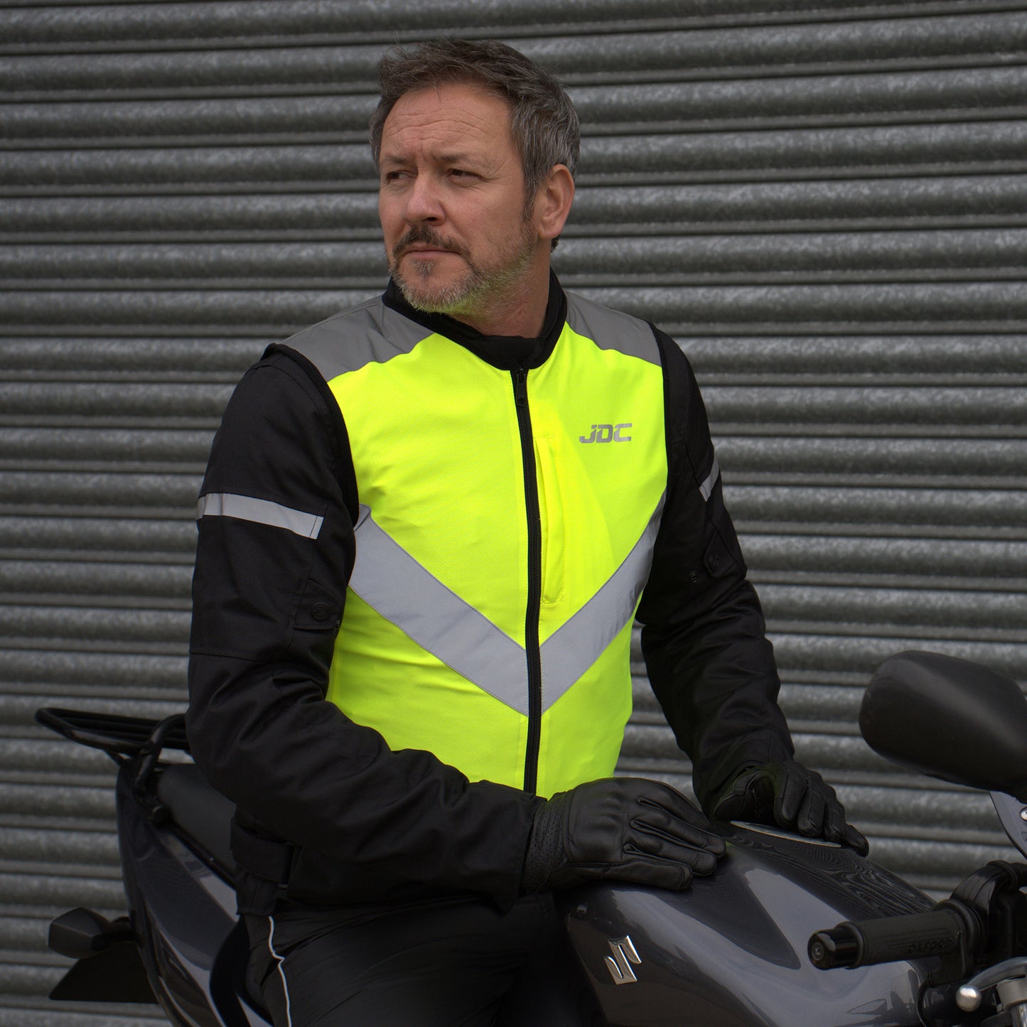 JDC Axis Motorcycle Hi Vis Vest