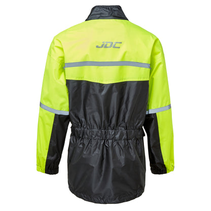 JDC Wasserdichte Motorrad-Regenüberzugsjacke Hohe Sichtbarkeit - Shield