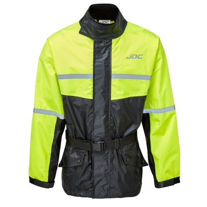 JDC Wasserdichte Motorrad-Regenüberzugsjacke Hohe Sichtbarkeit - Shield