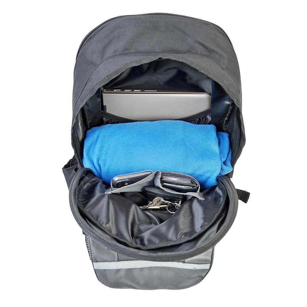 JDC Zaino Impermeabile da Moto con Porta/Reggicasco. 24L, espandibile a 36L - Frontier
